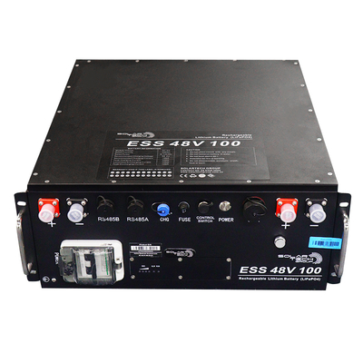 Giá tốt Pin ắc quy lưu trữ năng lượng mặt trời 1C tiêu chuẩn xả 48V100Ah với vỏ PP bảo vệ Bms và giao tiếp RS232/485 trực tuyến